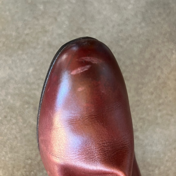 ❣️SOLD❣️Vintage Circa 1970’s Strafford Italian leather boot w fan detail size 6 - Picture 2 of 11